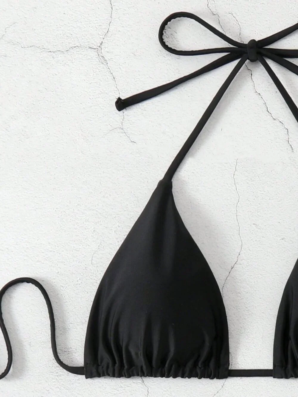 Black Sexy Women's V-Neck Halter Bikini Set Bathing Suit Beach Vacation
